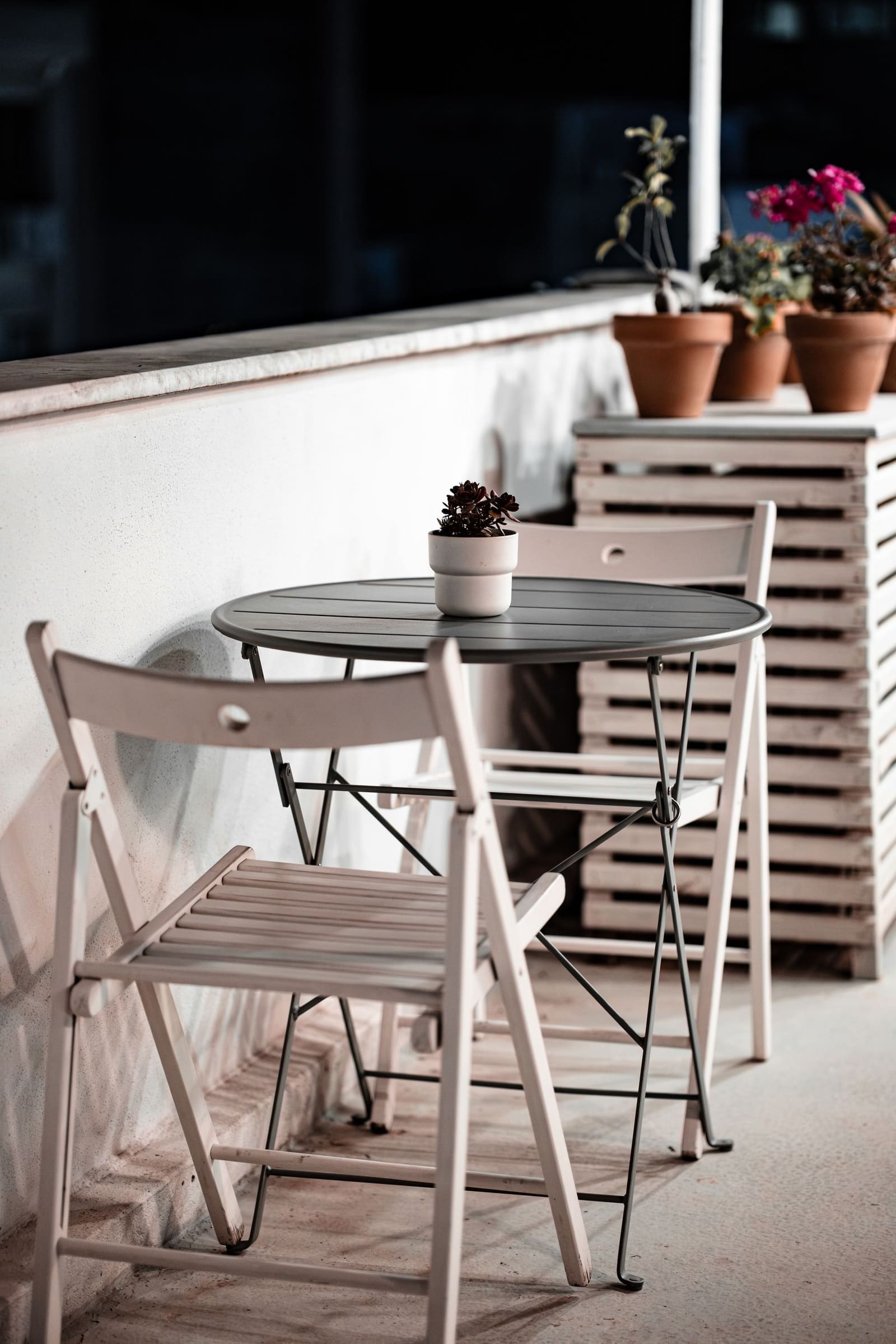 Balcony seating treated as an extension of the living room