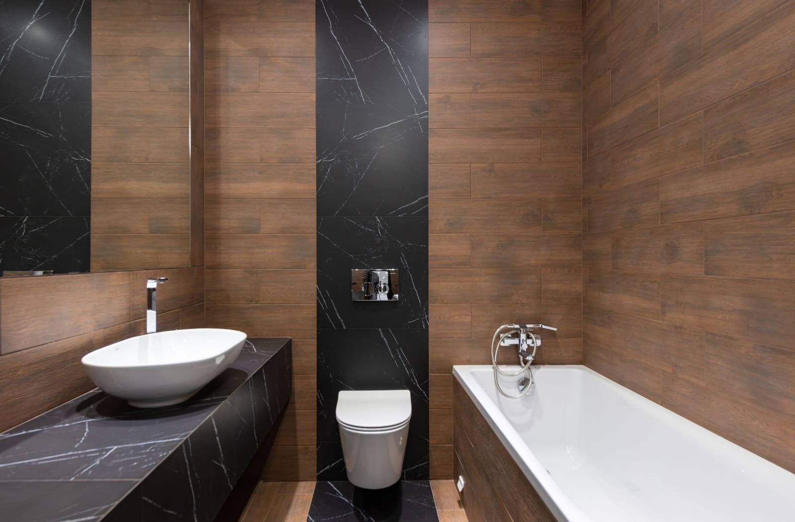 Refurbished bathroom with new fittings in a Viman Nagar rental flat