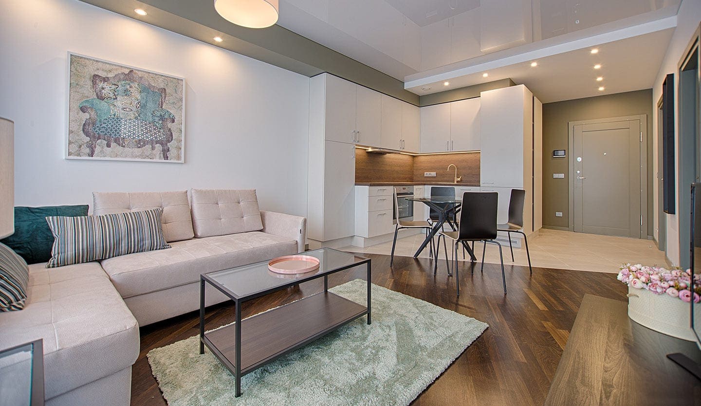 Workstations and circulation in a Baner office fit-out